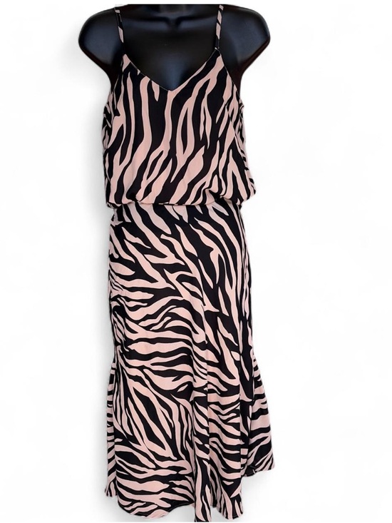 Japna Dresses & Skirts - Pink and Black Zebra Print Skirt Set